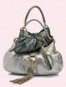 Debenhams bronze gathered ring shoulder bag �30, and gold gathered ring shoulder bag �40.